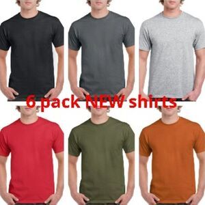 NEW 6 pack men shirt short sleeve 6 shirts great deal!